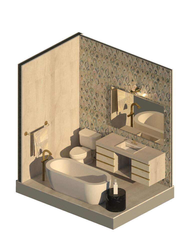 Online design Contemporary Bathroom by Ornela N. thumbnail