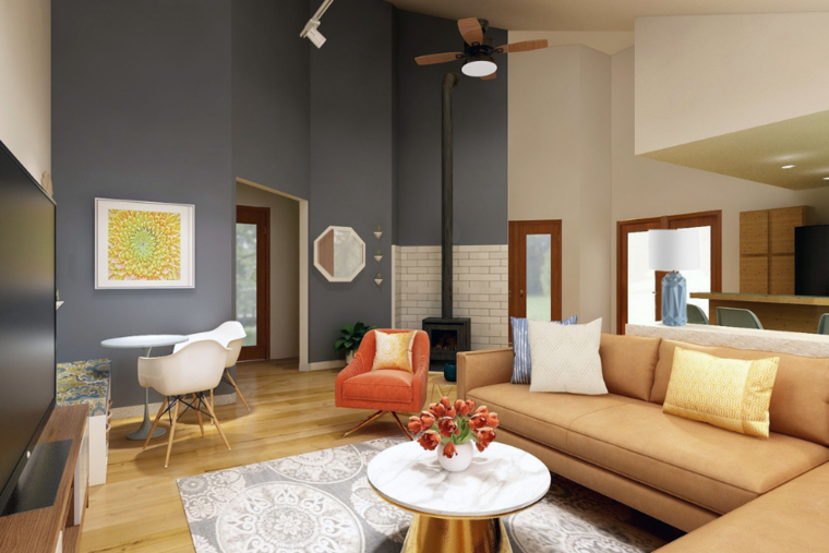 Online design Modern Living Room by Jennifer A.  thumbnail