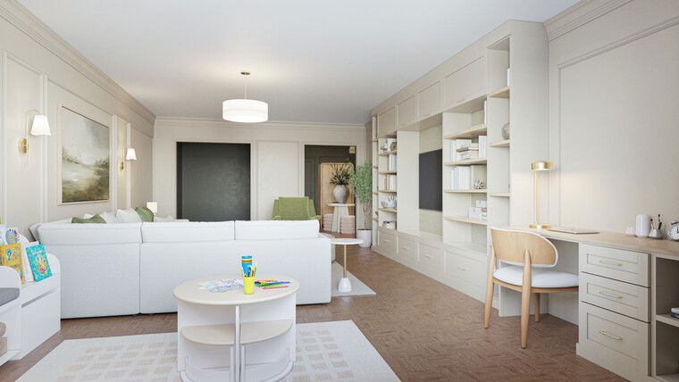 Online design Transitional Living Room by Pateniah M. thumbnail