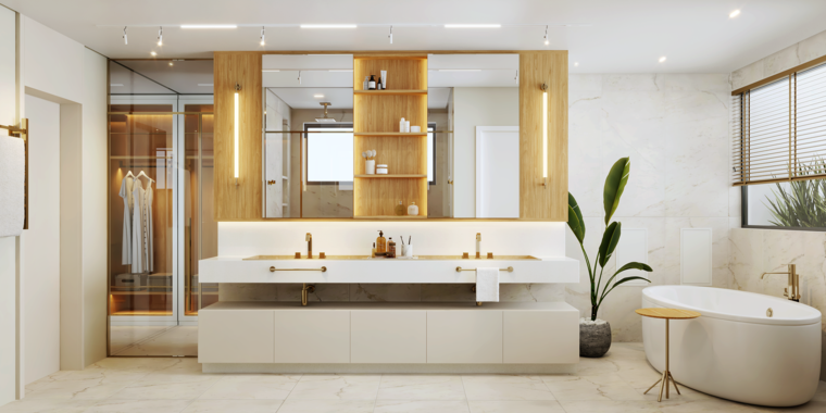 Online design Contemporary Bathroom by Jessica D. thumbnail
