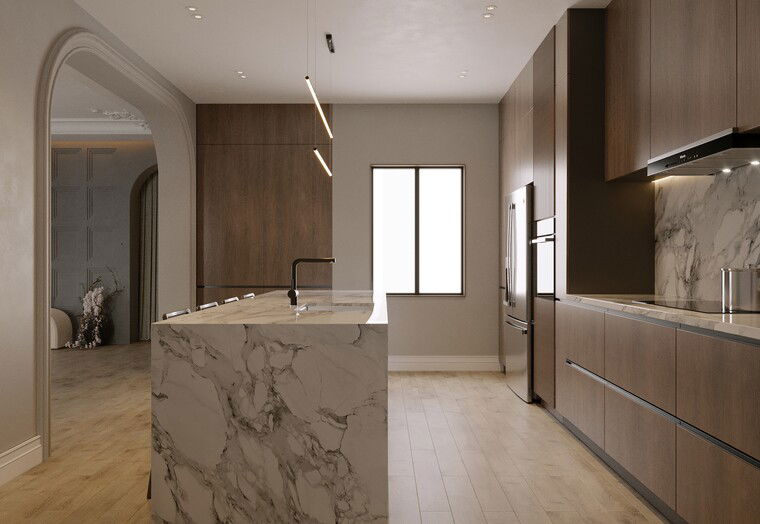 Online design Contemporary Combined Living/Dining by Thoraya A. thumbnail