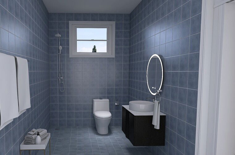 Online design Modern Bathroom by Hajara M. thumbnail