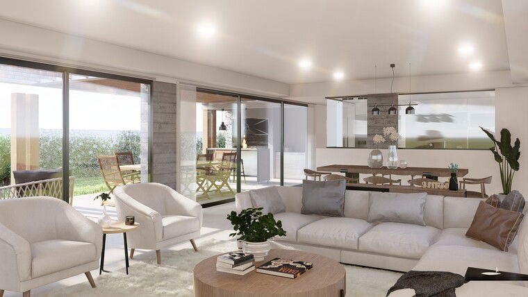 Diseño en línea de sala de estar moderna por Lara D. miniatura