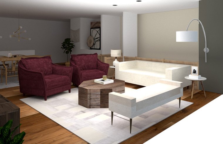 Online design Modern Living Room by Ornela N. thumbnail