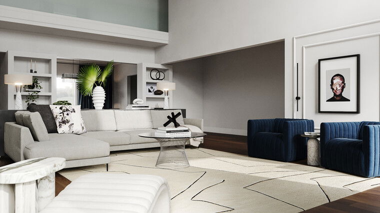 Online design Modern Living Room by Erika F. thumbnail