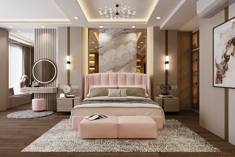 Online design Glamorous Bedroom by Gilang R. thumbnail