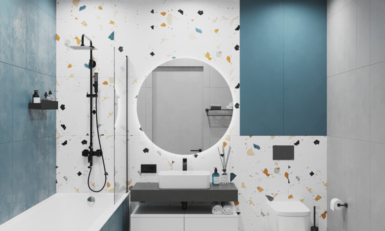 Online design Modern Bathroom by Ahmed S. thumbnail