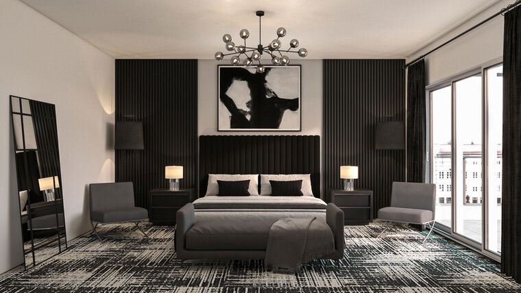 Online design Modern Bedroom by Erika F. thumbnail