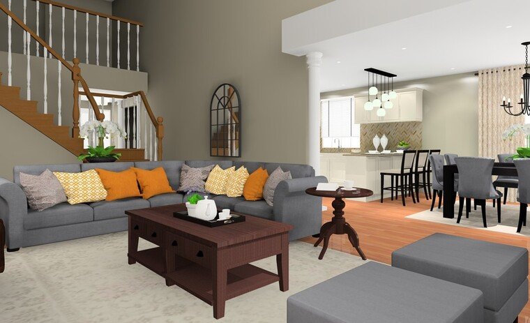 Online design Traditional Living Room by Nor Aina M. thumbnail
