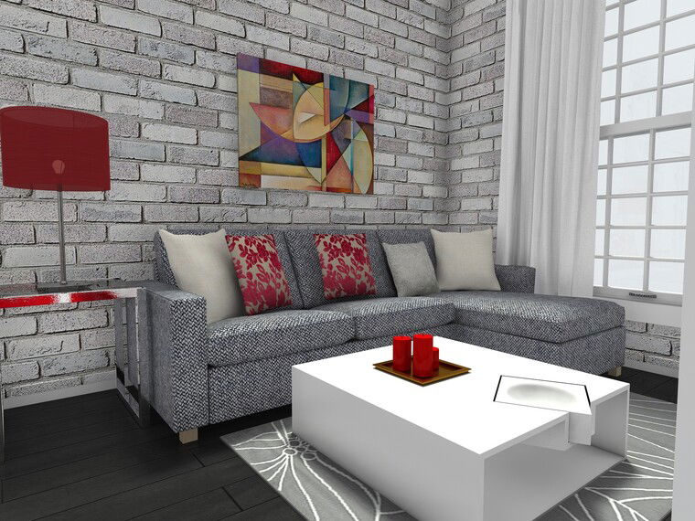 Online design Modern Combined Living/Dining by Mary B.  thumbnail