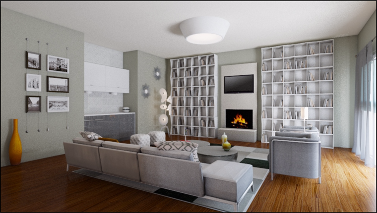 Online design Modern Living Room by Annika M. thumbnail