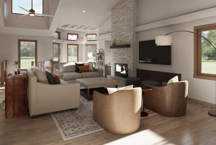 Online design Transitional Living Room by Lara D. thumbnail