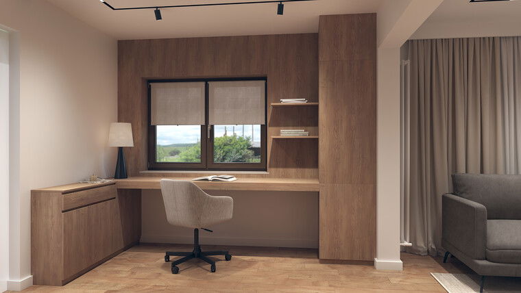 Online design Contemporary Home Office by Iulia B. thumbnail