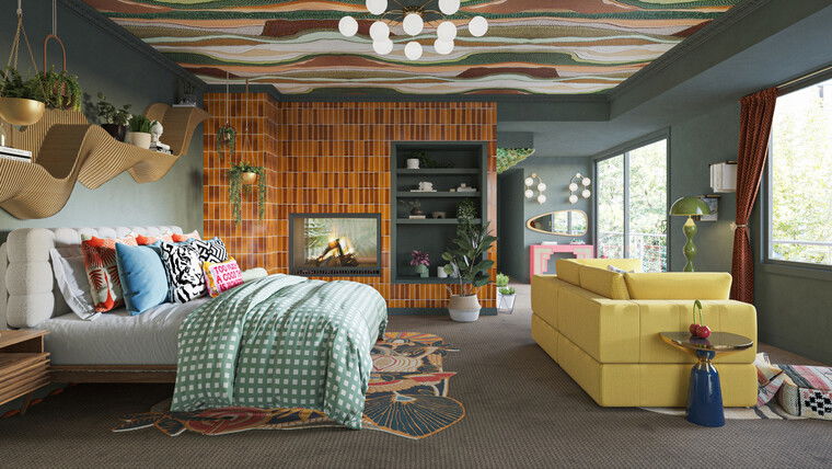 Online design Eclectic Bedroom by Marve M. thumbnail