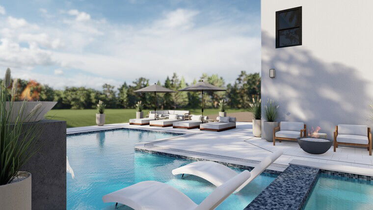 Diseño en línea Patio Contemporáneo por Dusan J. miniatura