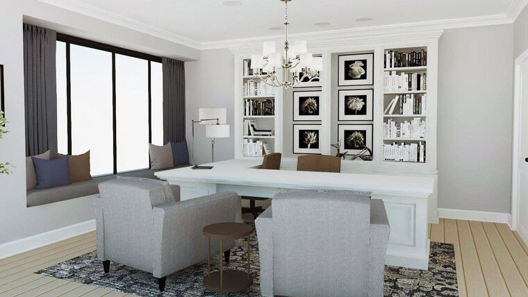 Online design Transitional Home Office by Selma A. thumbnail