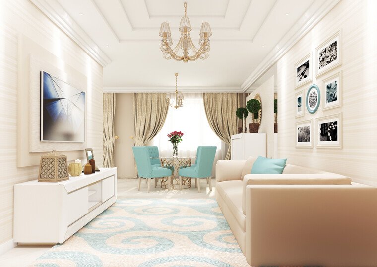Online design Transitional Living Room by Luba K. thumbnail