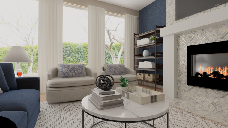 Online design Modern Living Room by Kayla T. thumbnail