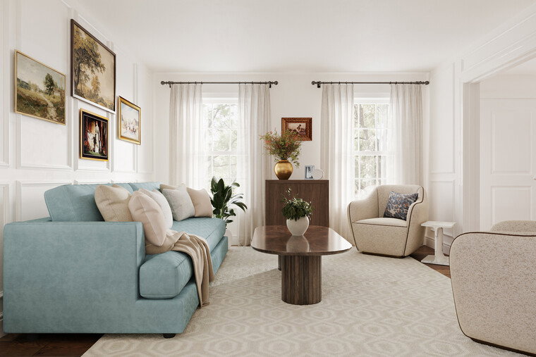 Online design Contemporary Living Room by Jillian M. thumbnail