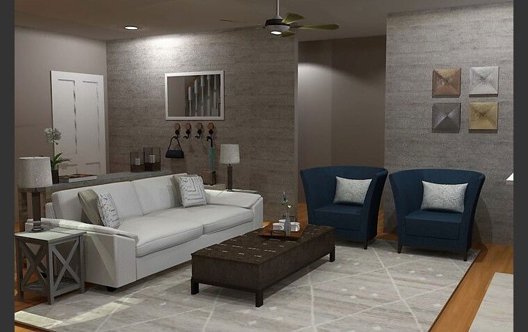 Diseño en línea Sala de estar transicional por Brittany J. miniatura