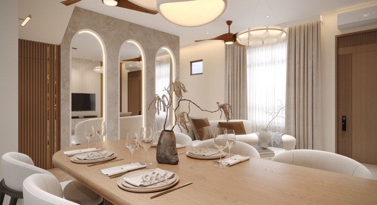Online design Contemporary Combined Living/Dining by Alice H. thumbnail