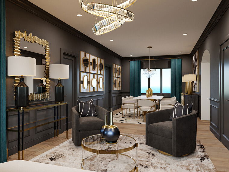 Online design Glamorous Dining Room by Casey H. thumbnail