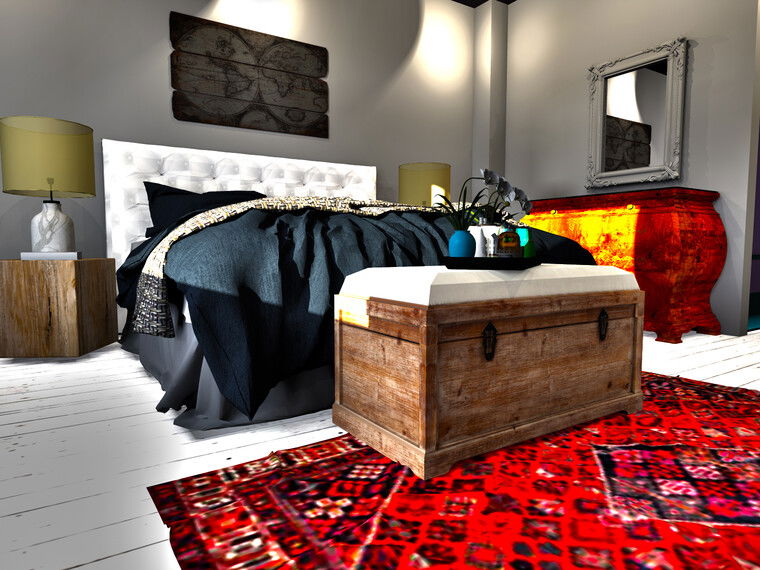 Diseño en línea de dormitorio contemporáneo por Ahmed E. miniatura
