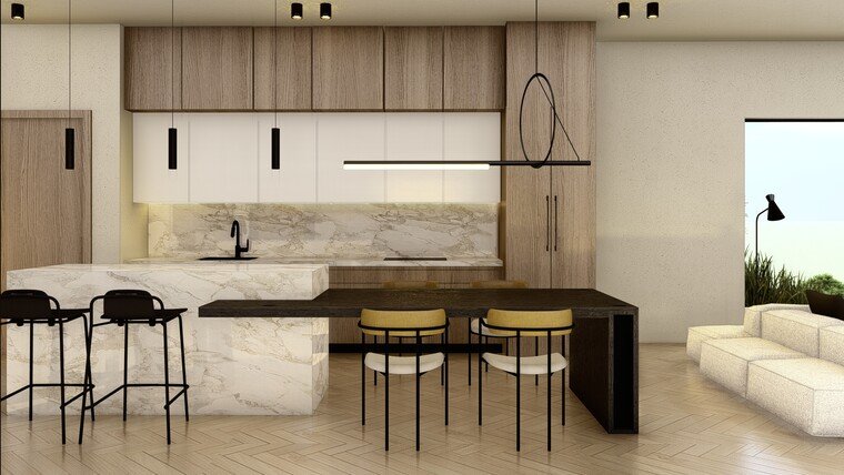 Online design Contemporary Combined Living/Dining by Lucia M. thumbnail