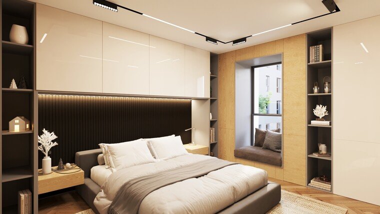 Online design Modern Bedroom by Morteza M. thumbnail