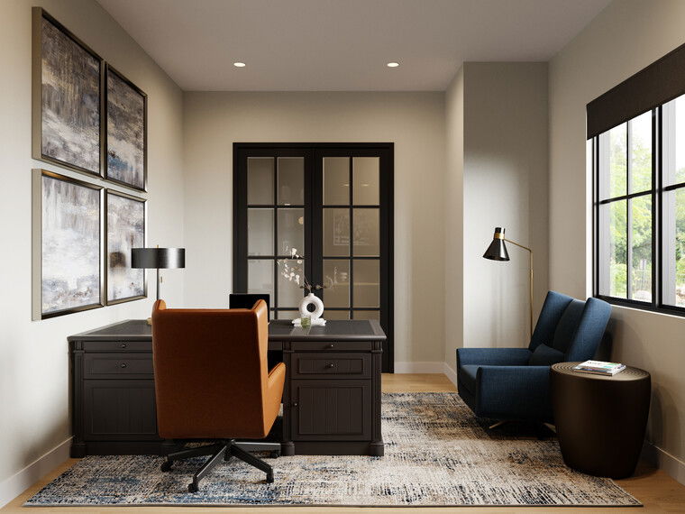 Online design Transitional Home Office by Nor Aina M. thumbnail