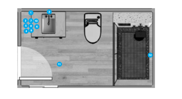 Plano de Baño por Diseñador Online