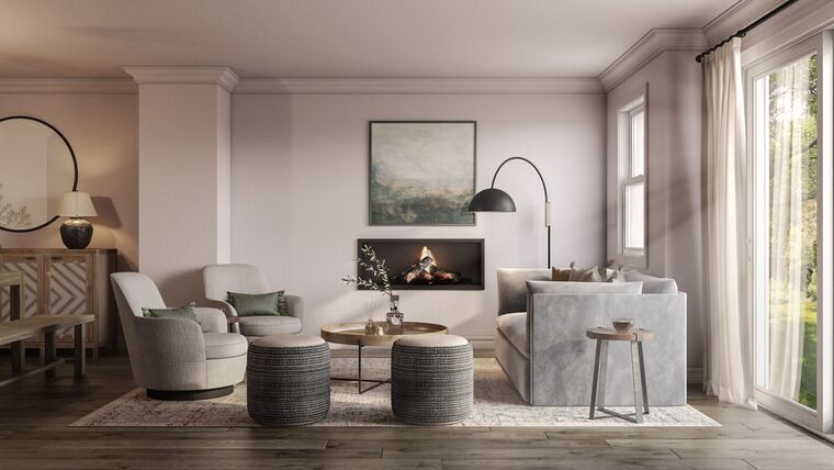 Online design Transitional Combined Living/Dining by Astrid I. thumbnail