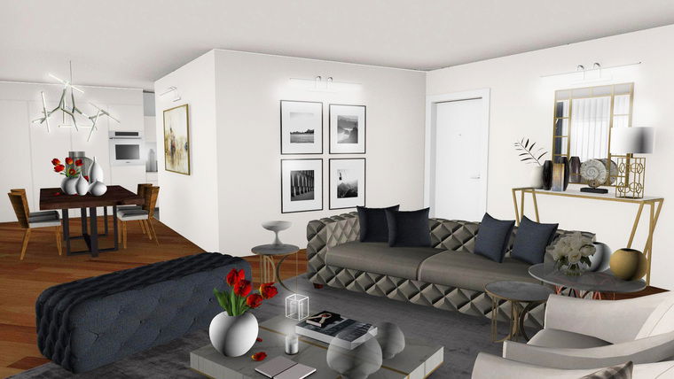 Online design Contemporary Living Room by Ilaria C. thumbnail