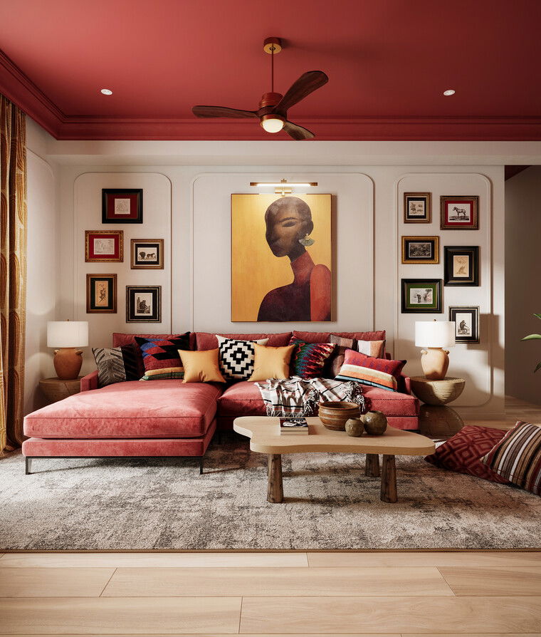 Online design Eclectic Living Room by Sahar M. thumbnail