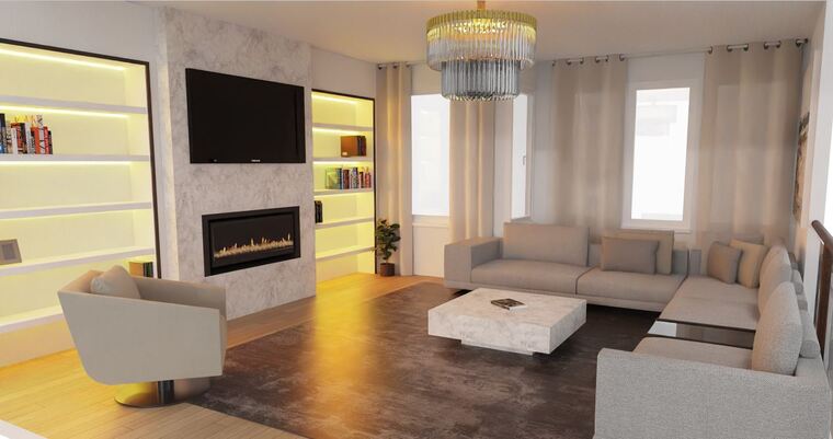 Online design Modern Living Room by Meral Y. thumbnail