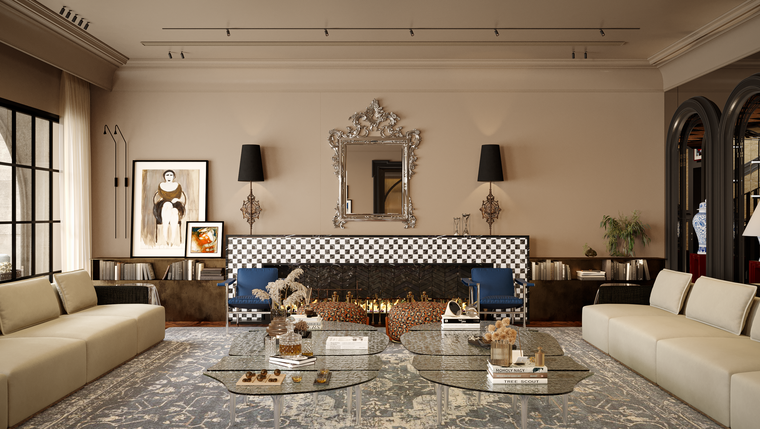 Online design Transitional Living Room by Omnia A. thumbnail