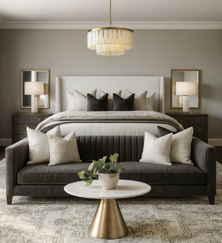 Online design Glamorous Bedroom by Stacy D. thumbnail