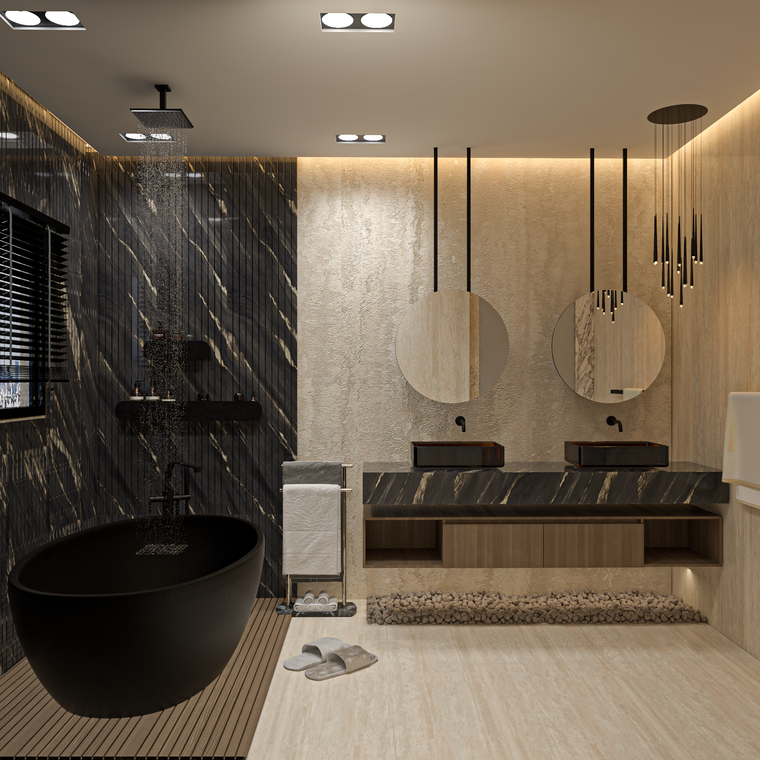 Diseño en línea Baño contemporáneo por Sahar M. miniatura