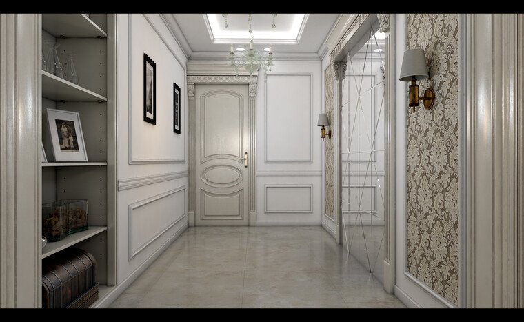 Online design Traditional Hallway/Entry by Hiba N. thumbnail