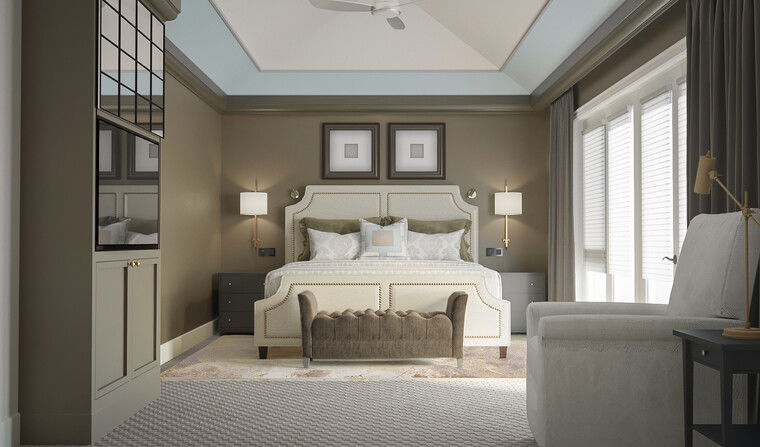 Online design Transitional Bedroom by Darya N. thumbnail