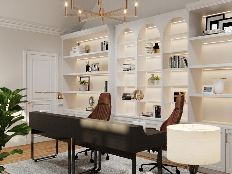 Online design Transitional Home Office by Aida A. thumbnail