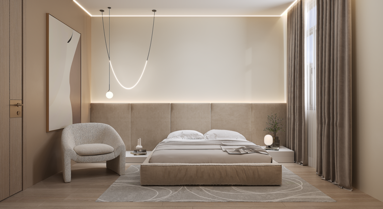 Online design Modern Bedroom by Alice H. thumbnail