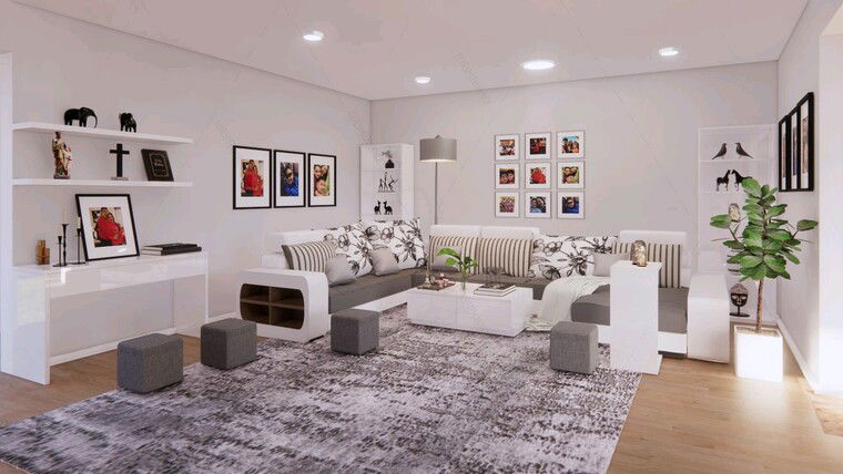 Online design Modern Living Room by Fereshteh H. thumbnail