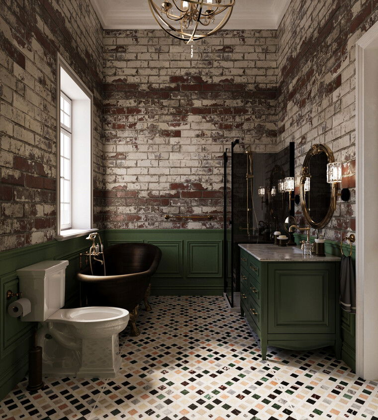 Online design Eclectic Bathroom by Sahar M. thumbnail