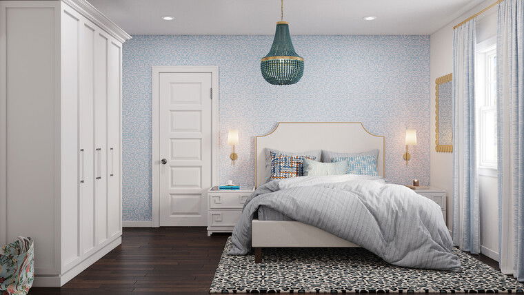 Online design Glamorous Bedroom by Sahar M. thumbnail