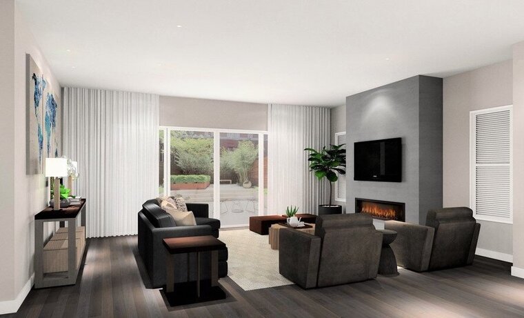 Online design Modern Living Room by Nor Aina M. thumbnail