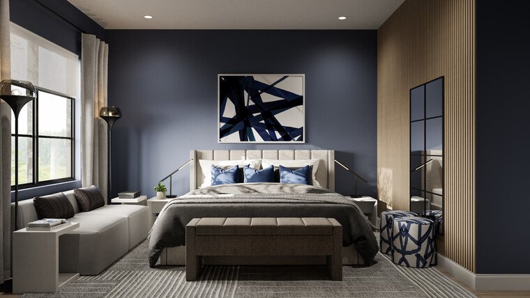 Online design Modern Bedroom by Erika F. thumbnail