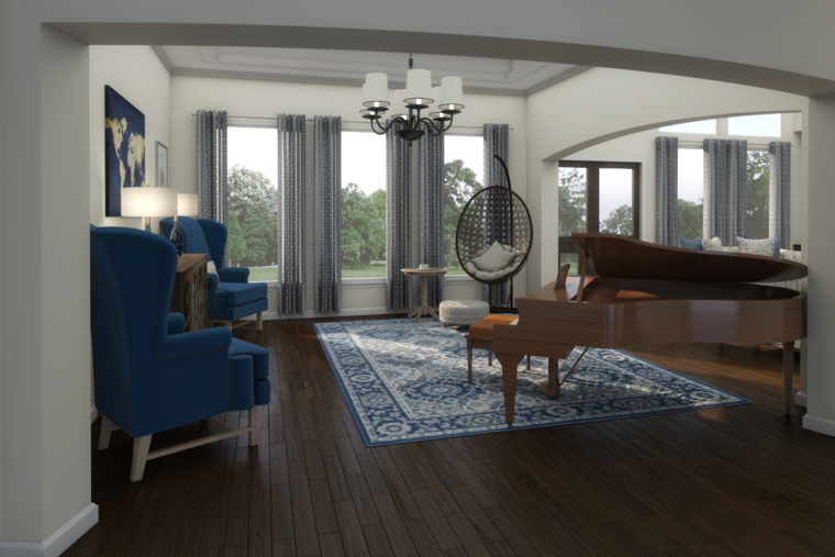 Online design Transitional Living Room by Picharat A. thumbnail