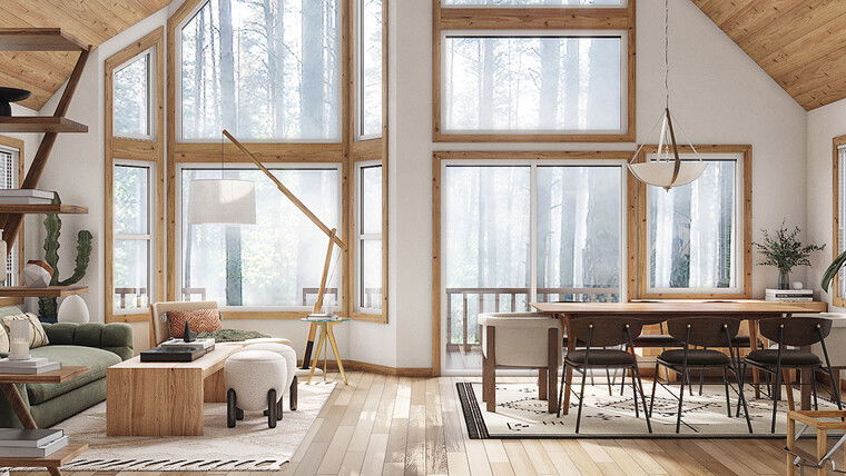 Online design Modern Combined Living/Dining by Erika F. thumbnail