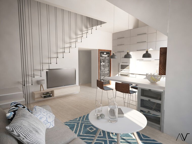 Online design Beach Living Room by Dominika Z. thumbnail